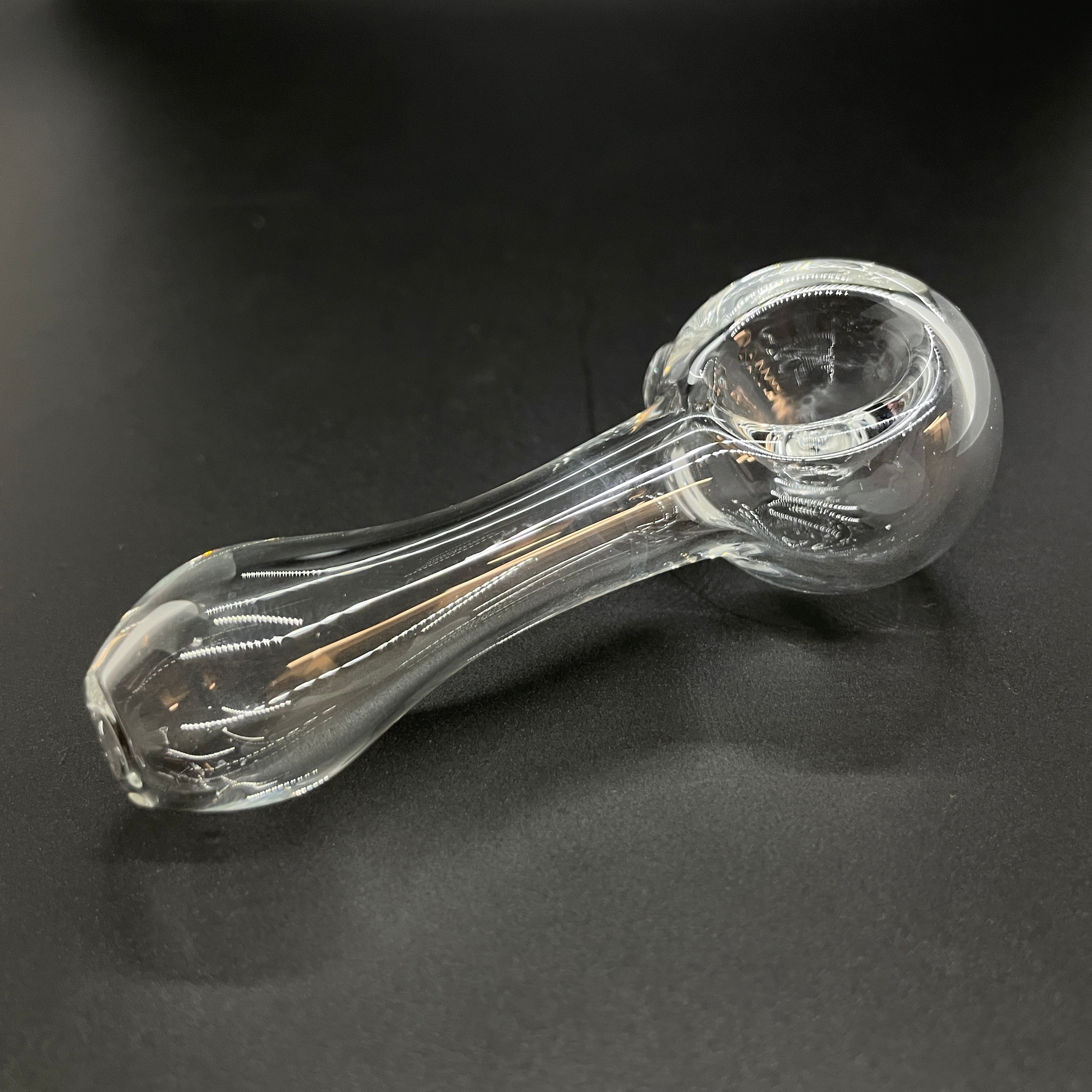Clear Spoon Pipe — Smokin Js